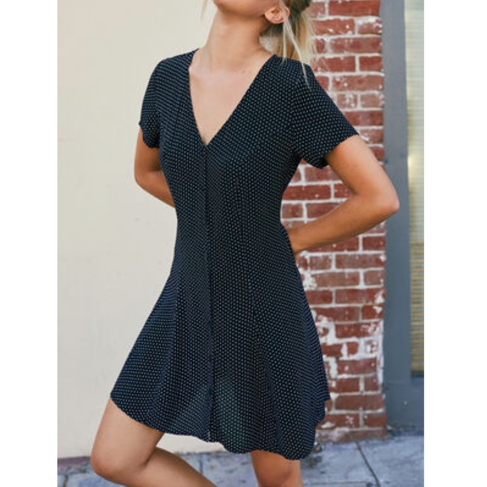 PacSun Button Down Polka Dot Dress- Size S